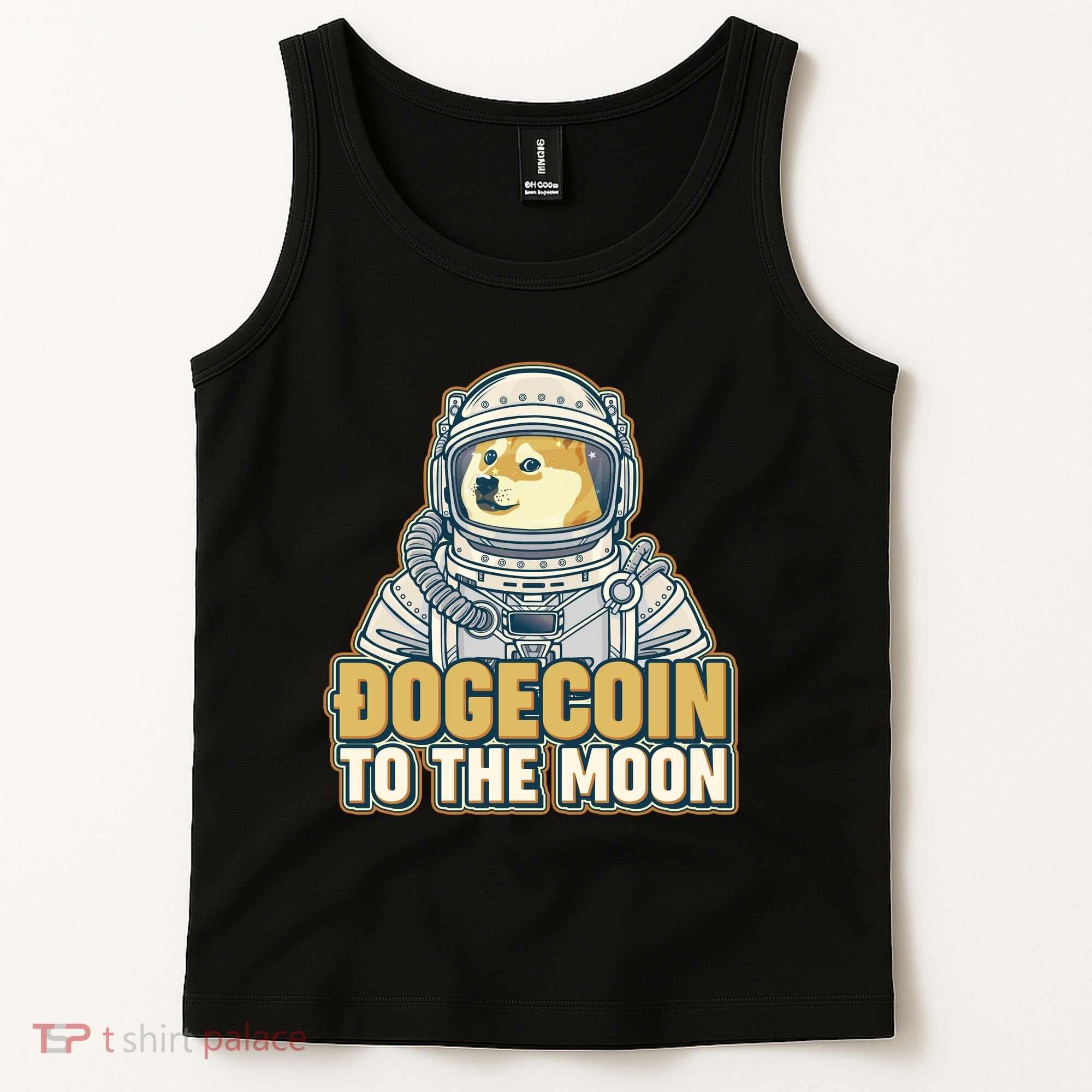 Astronaut Dogecoin To The Moon Crypto Tank Top