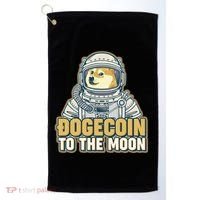 Astronaut Dogecoin To The Moon Crypto Golf Towel thumb 0