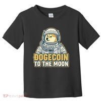 Astronaut Dogecoin To The Moon Crypto Toddler T-Shirt thumb 0