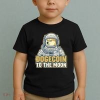 Astronaut Dogecoin To The Moon Crypto Toddler T-Shirt thumb 2