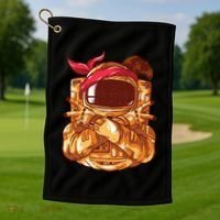 Astronaut Gangsta Golf Towel thumb 1