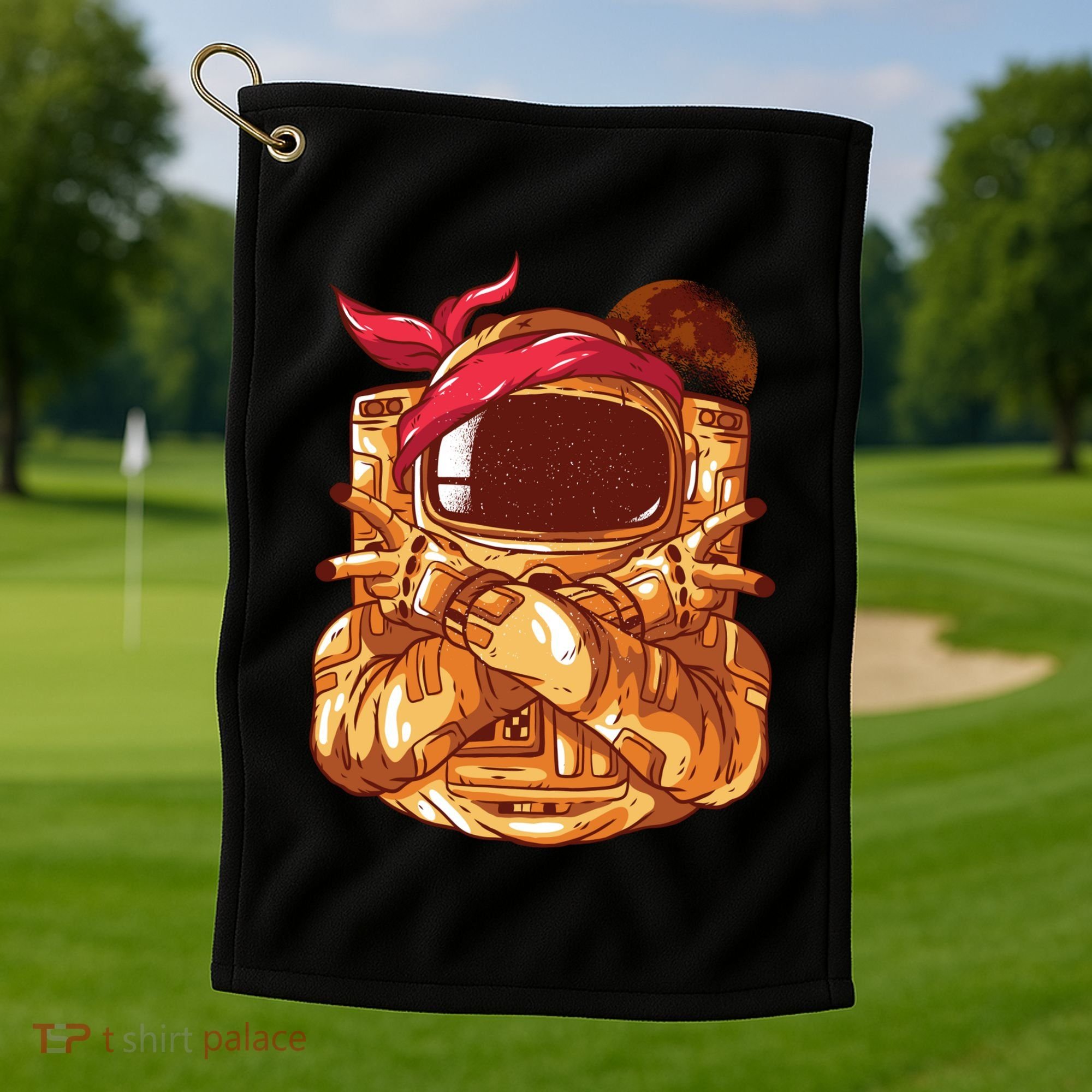 Astronaut Gangsta Golf Towel