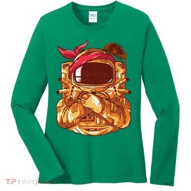 Astronaut Gangsta Women's Long Sleeve Shirt