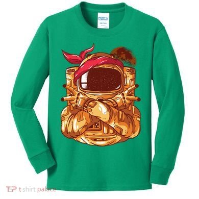 Astronaut Gangsta Kids Long Sleeve Shirt