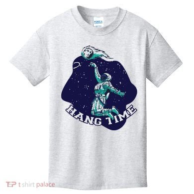 Astronaut Hang Time Basketball Kids T-Shirt