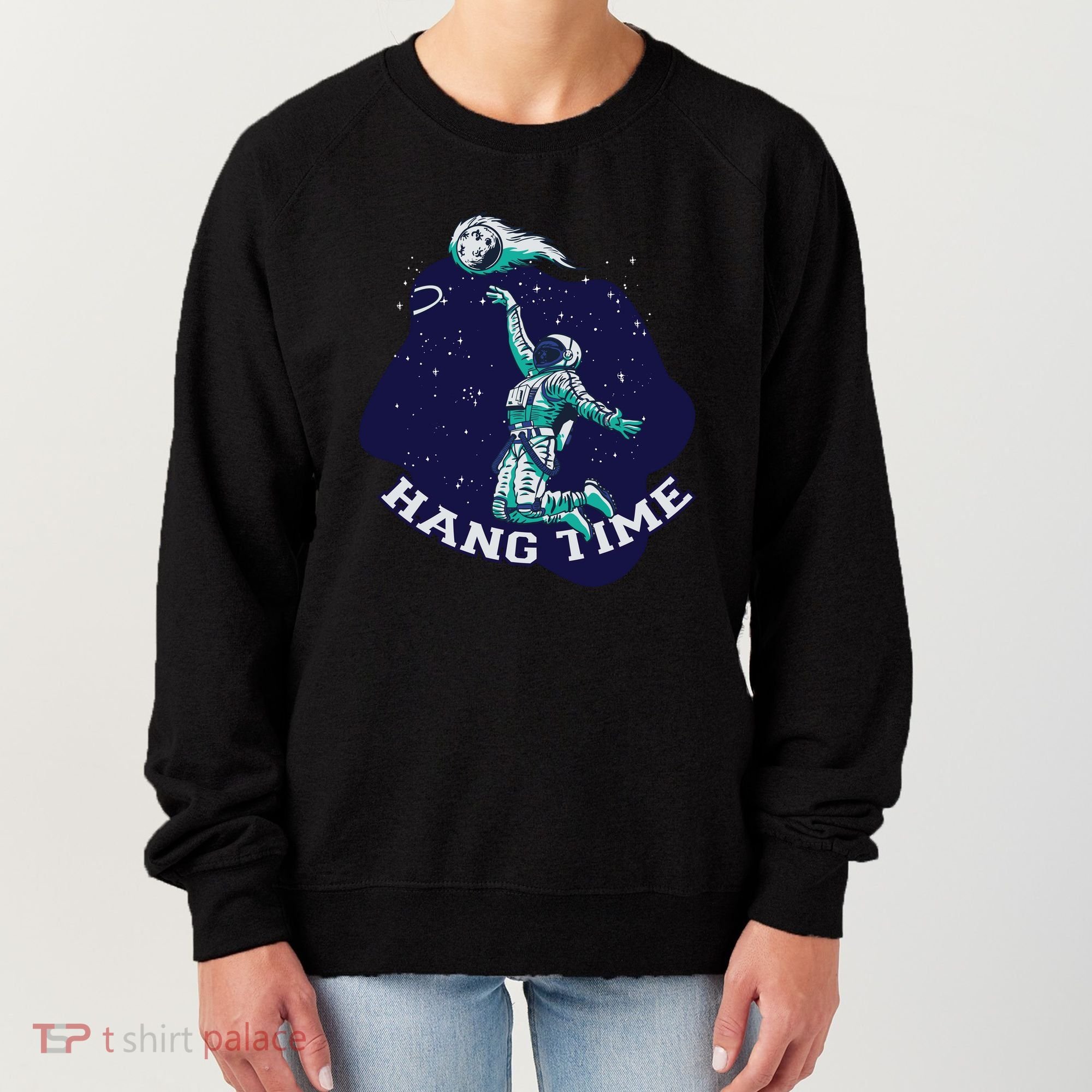 Astronaut Hang Time Basketball Women's Sweatshirt