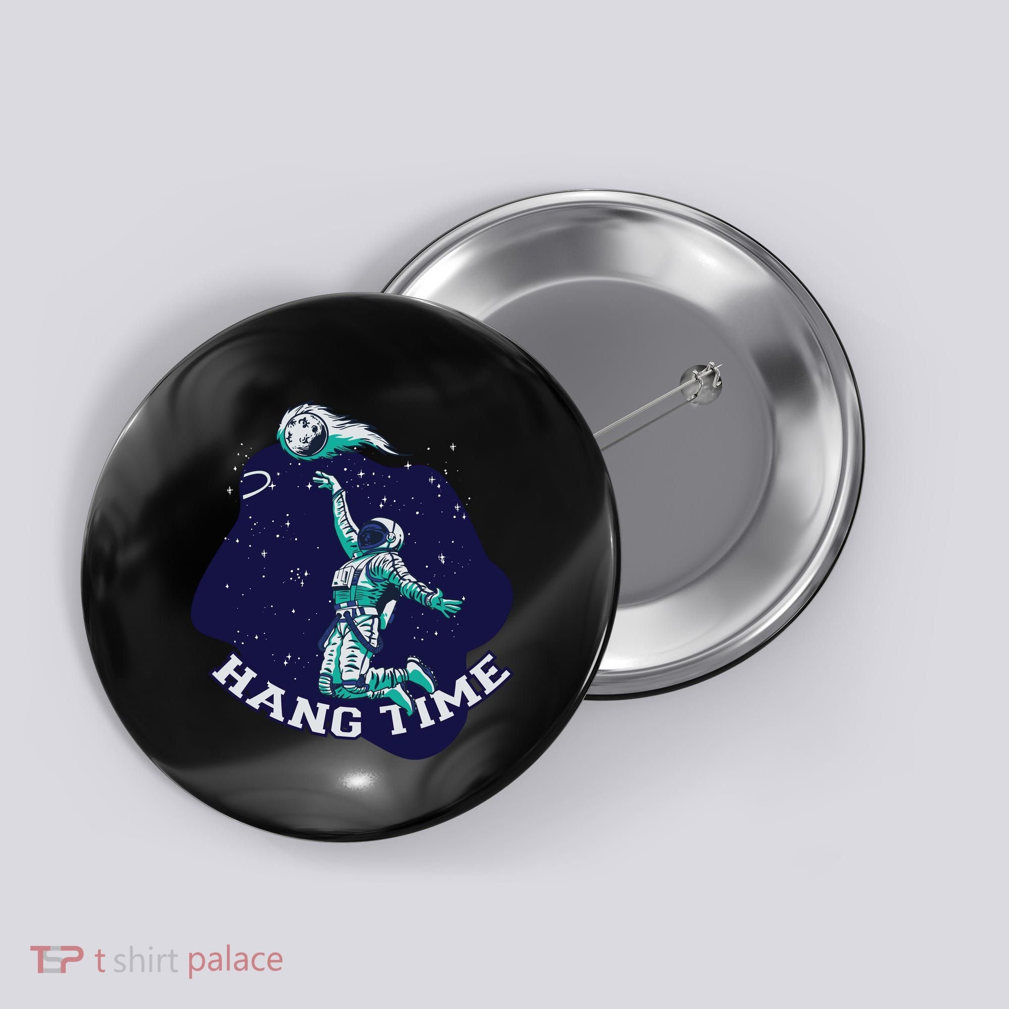 Astronaut Hang Time Basketball Button