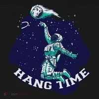 Astronaut Hang Time Basketball Women's Hoodie thumb 2