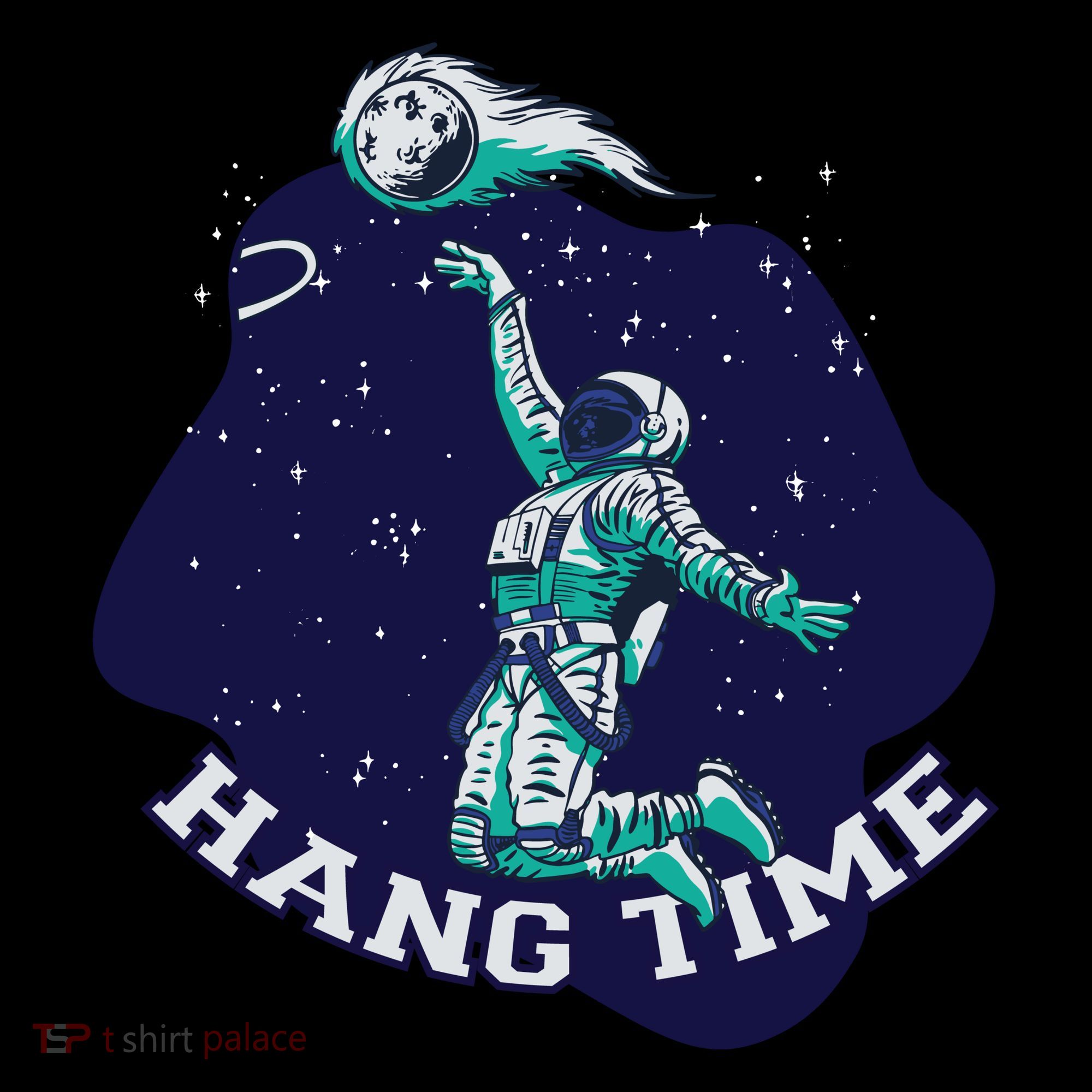 Astronaut Hang Time Basketball Women's Long Sleeve Shirt