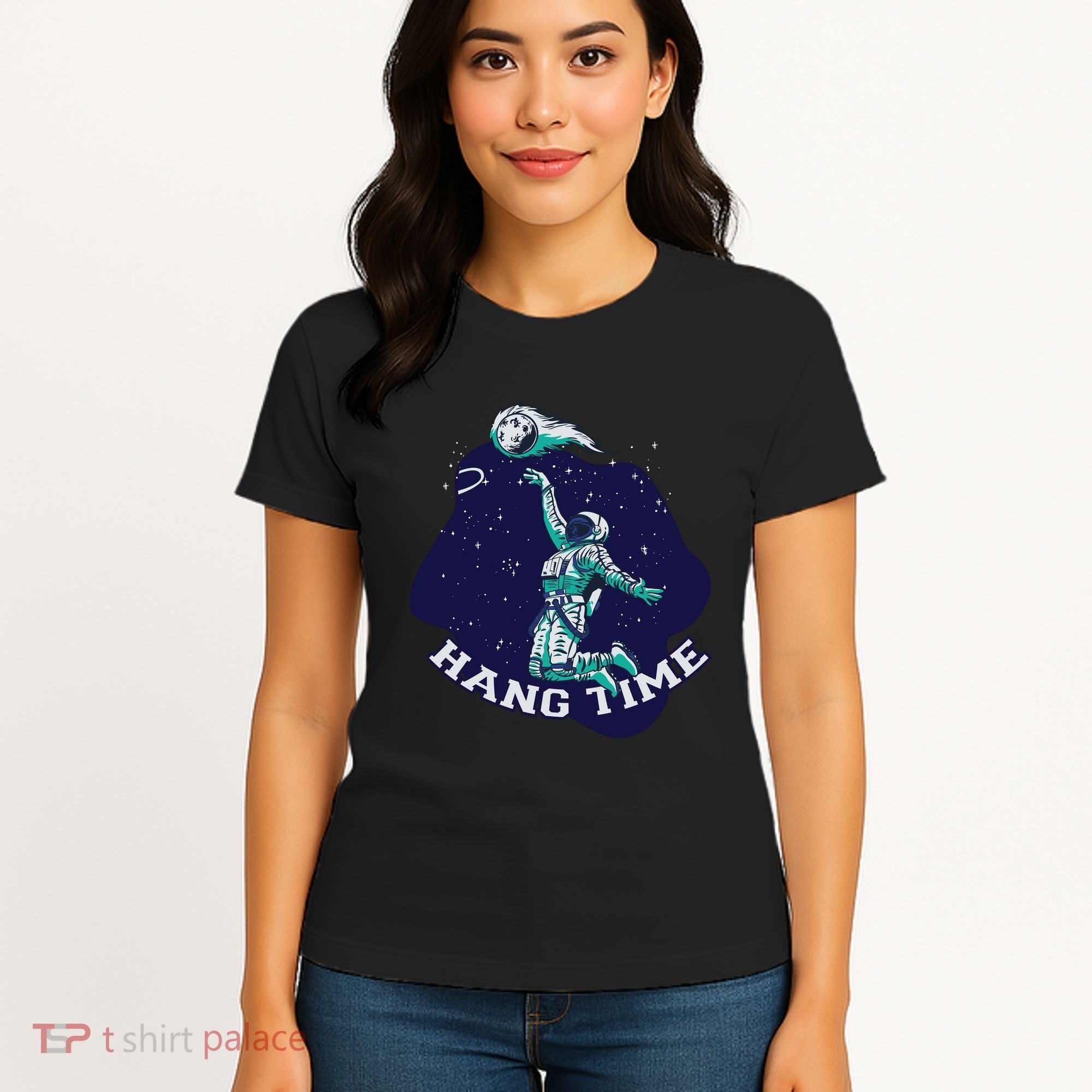 Astronaut Hang Time Basketball Women's T-Shirt