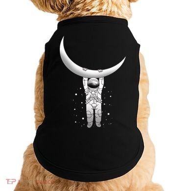 Astronaut Hanging From The Moon Doggie Tank