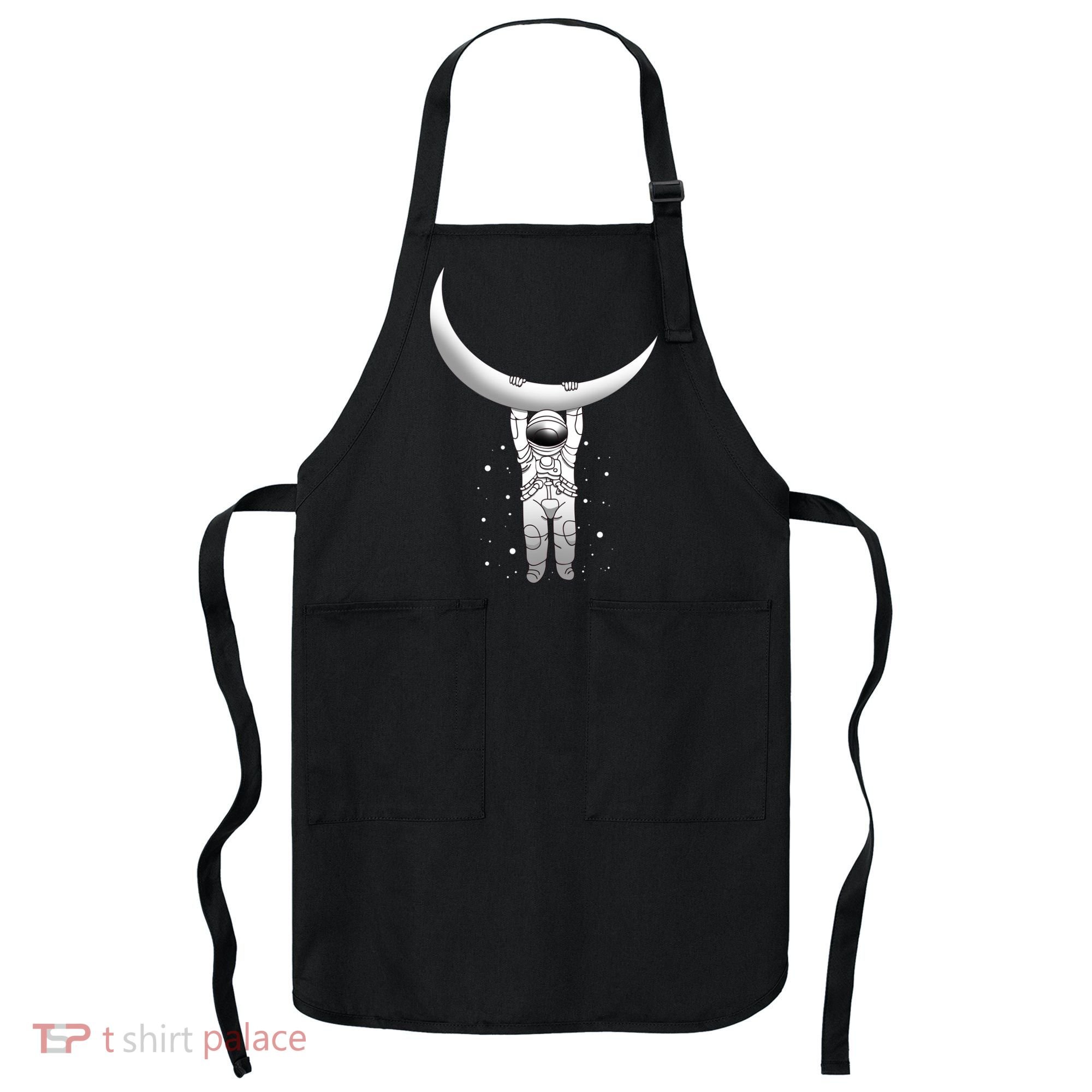 Astronaut Hanging From The Moon Apron