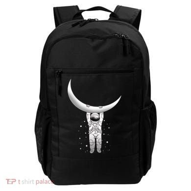 Astronaut Hanging From The Moon Backpack