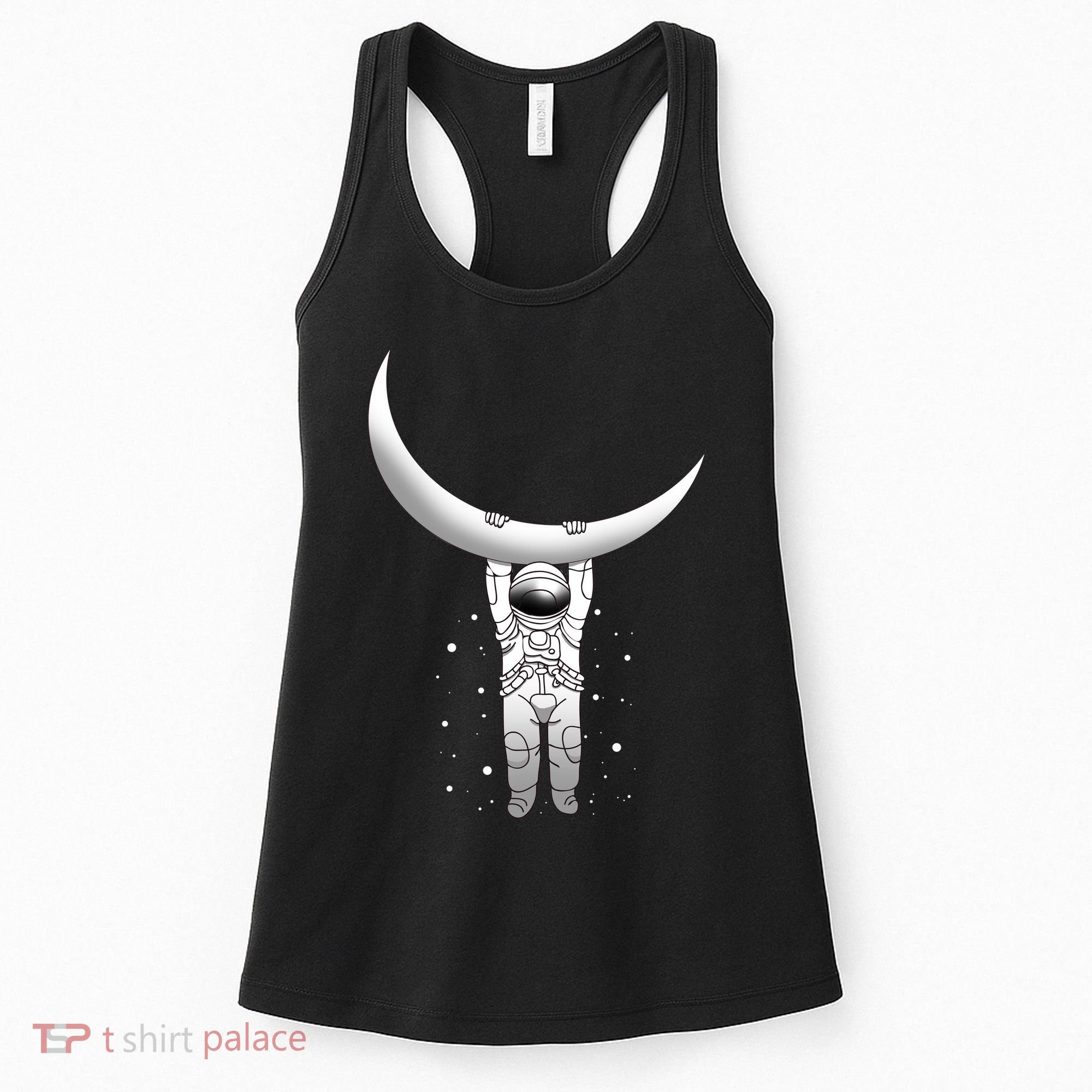 Astronaut Hanging From The Moon Women's Tank Top