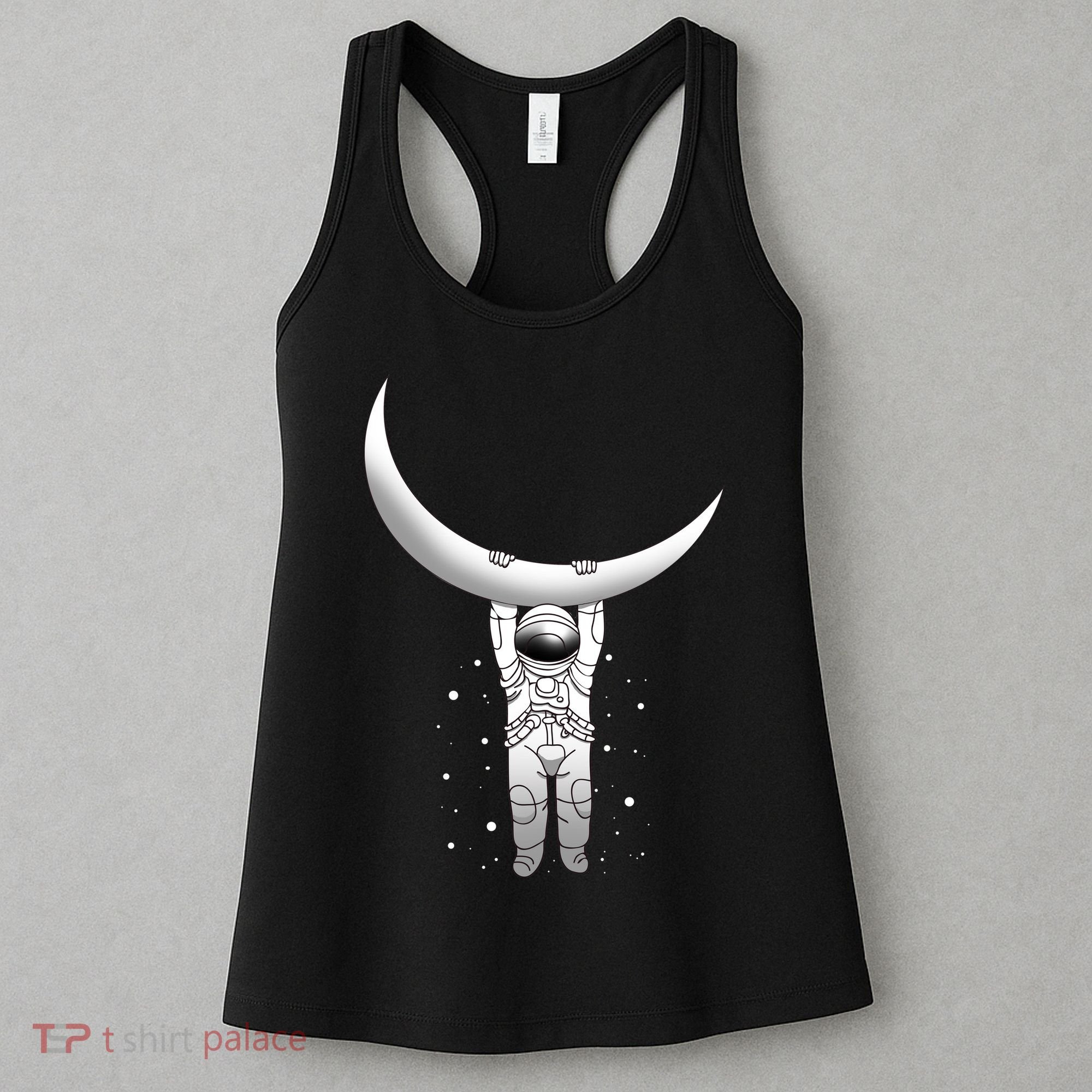 Astronaut Hanging From The Moon Women's Tank Top