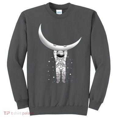 Astronaut Hanging From The Moon Sweatshirt