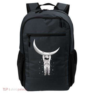 Astronaut Hanging From The Moon Backpack