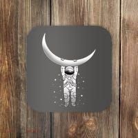 Astronaut Hanging From The Moon Coaster thumb 0