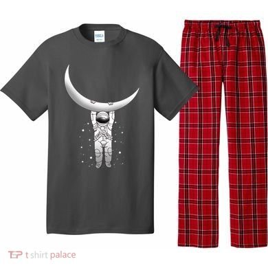 Astronaut Hanging From The Moon Pajama Set