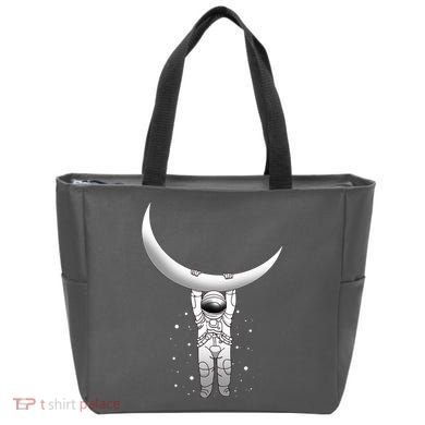 Astronaut Hanging From The Moon Tote Bag