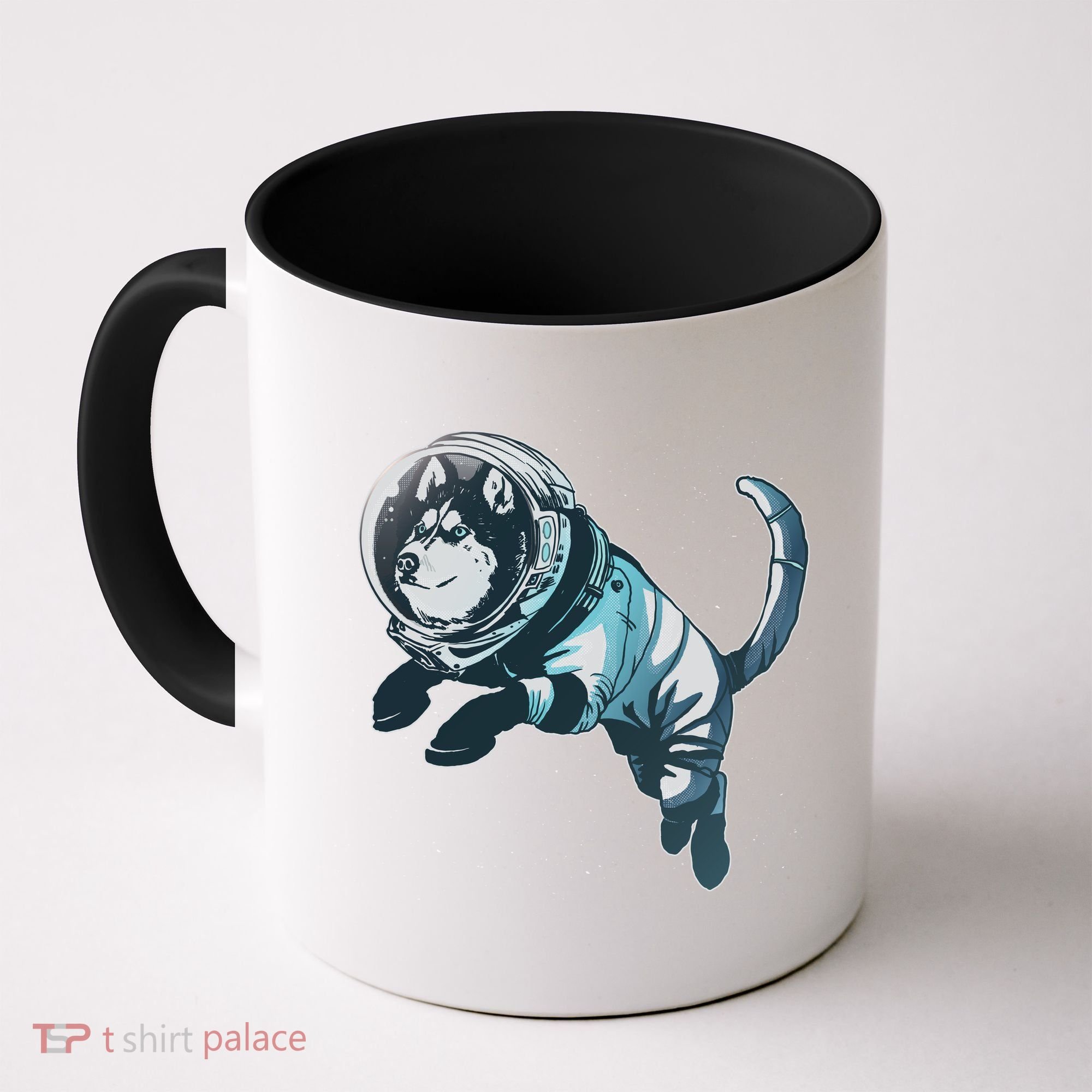 Astronaut Husky Dog Space Coffee Mug