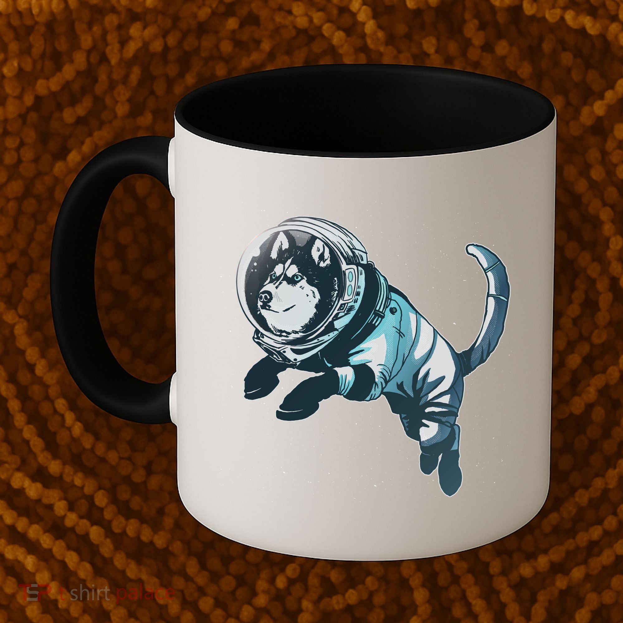 Astronaut Husky Dog Space Coffee Mug