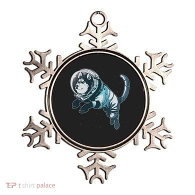 Astronaut Husky Dog Space Ornament