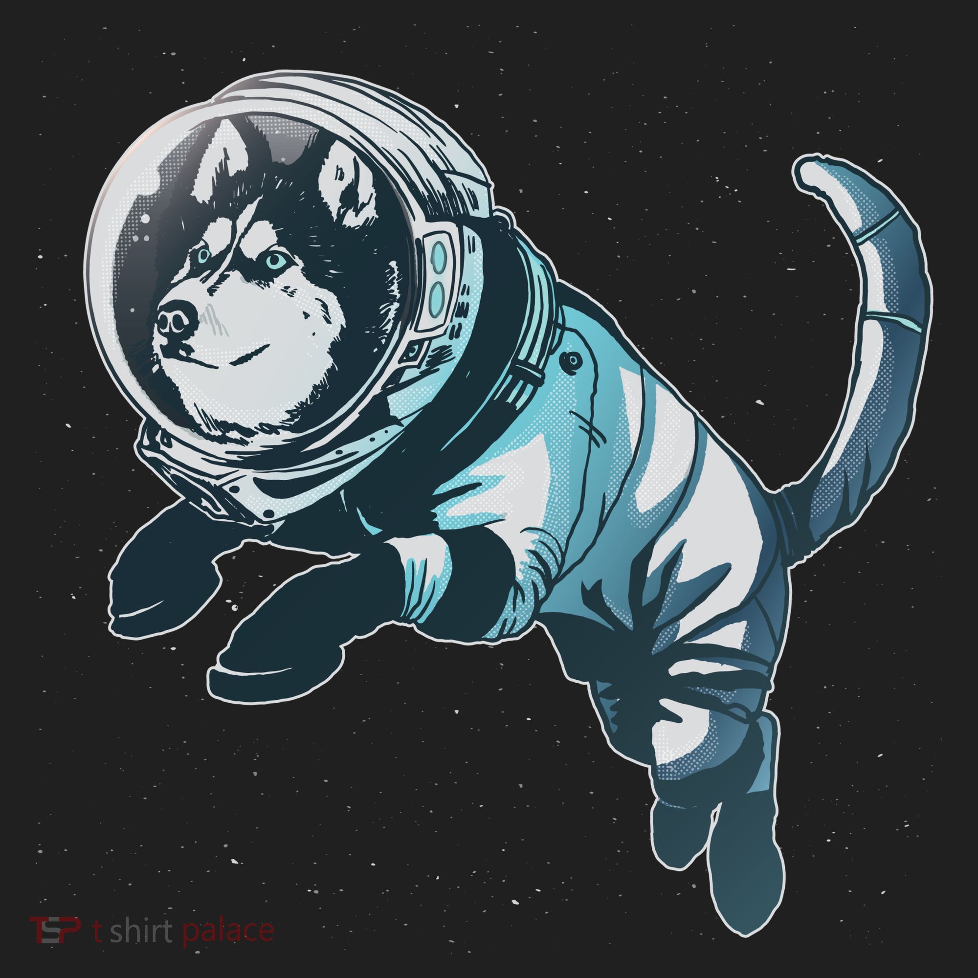 Astronaut Husky Dog Space Hat