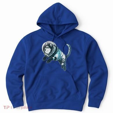 Astronaut Husky Dog Space Hoodie