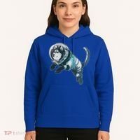 Astronaut Husky Dog Space Hoodie thumb 5