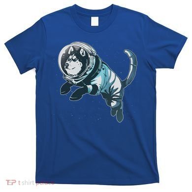 Astronaut Husky Dog Space T-Shirt