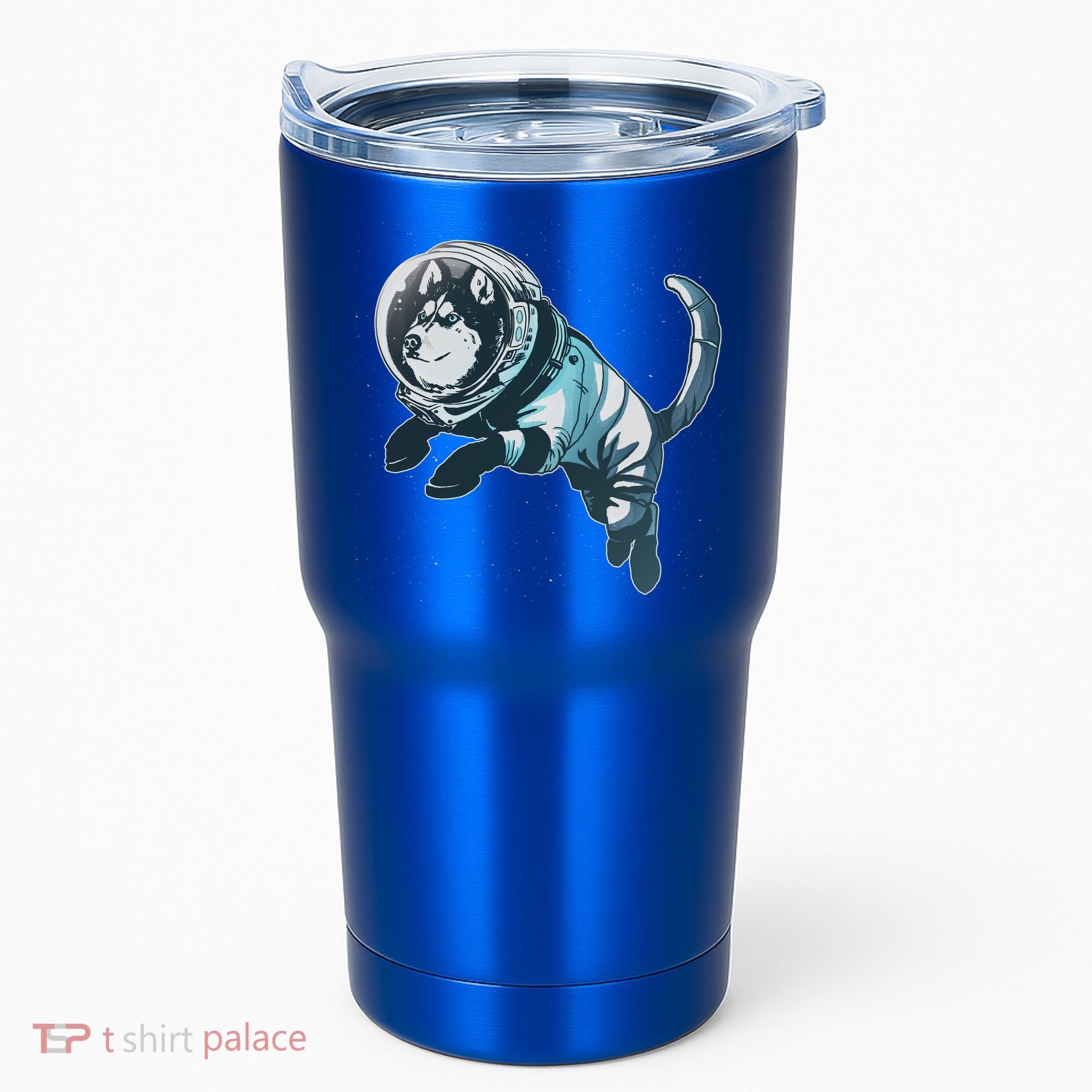 Astronaut Husky Dog Space Tumbler