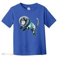 Astronaut Husky Dog Space Toddler T-Shirt thumb 0