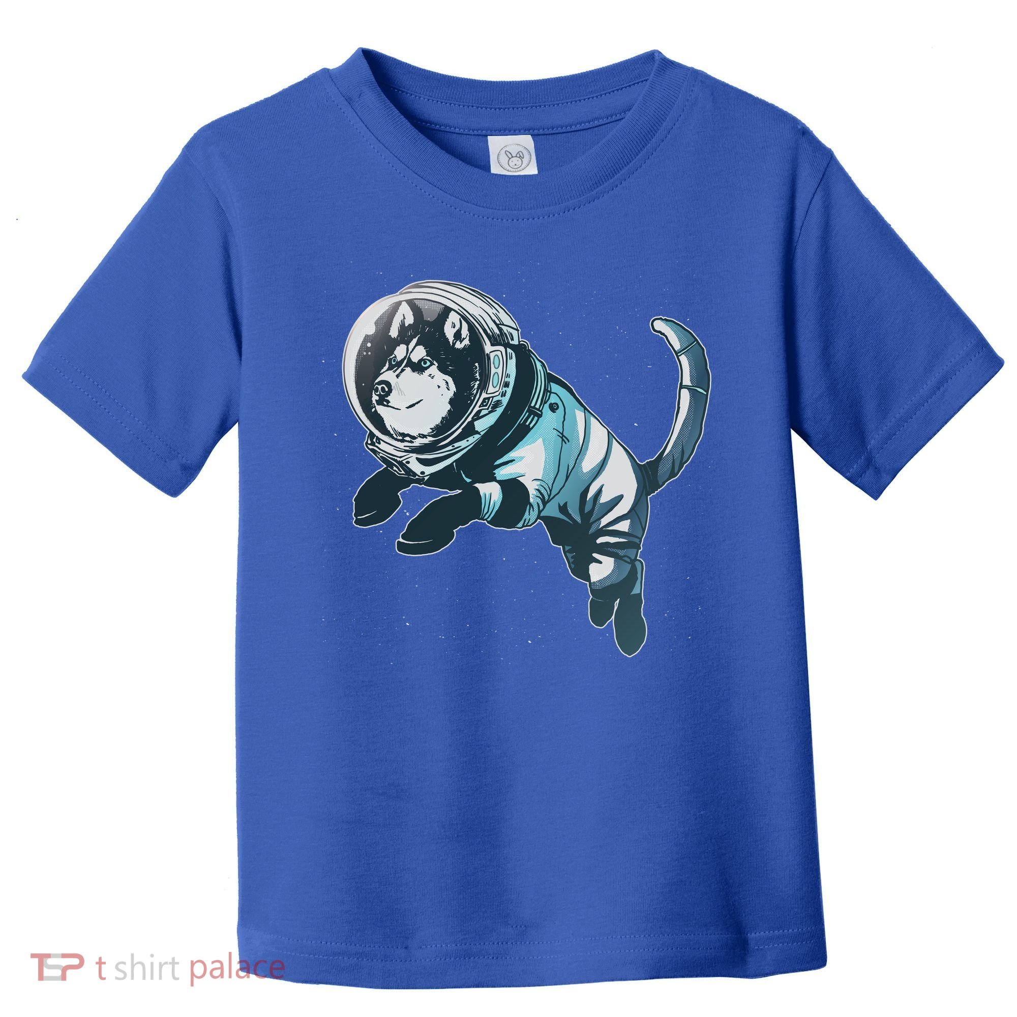 Astronaut Husky Dog Space Toddler T-Shirt