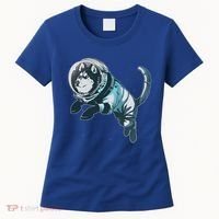 Astronaut Husky Dog Space Women's T-Shirt thumb 0