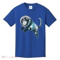 Astronaut Husky Dog Space Kids T-Shirt thumb 0