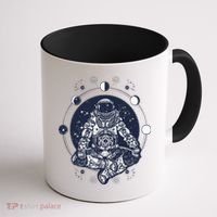 Astronaut in the lotus position Coffee Mug thumb 1