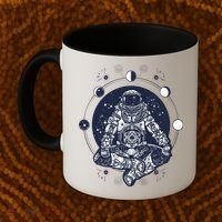 Astronaut in the lotus position Coffee Mug thumb 2