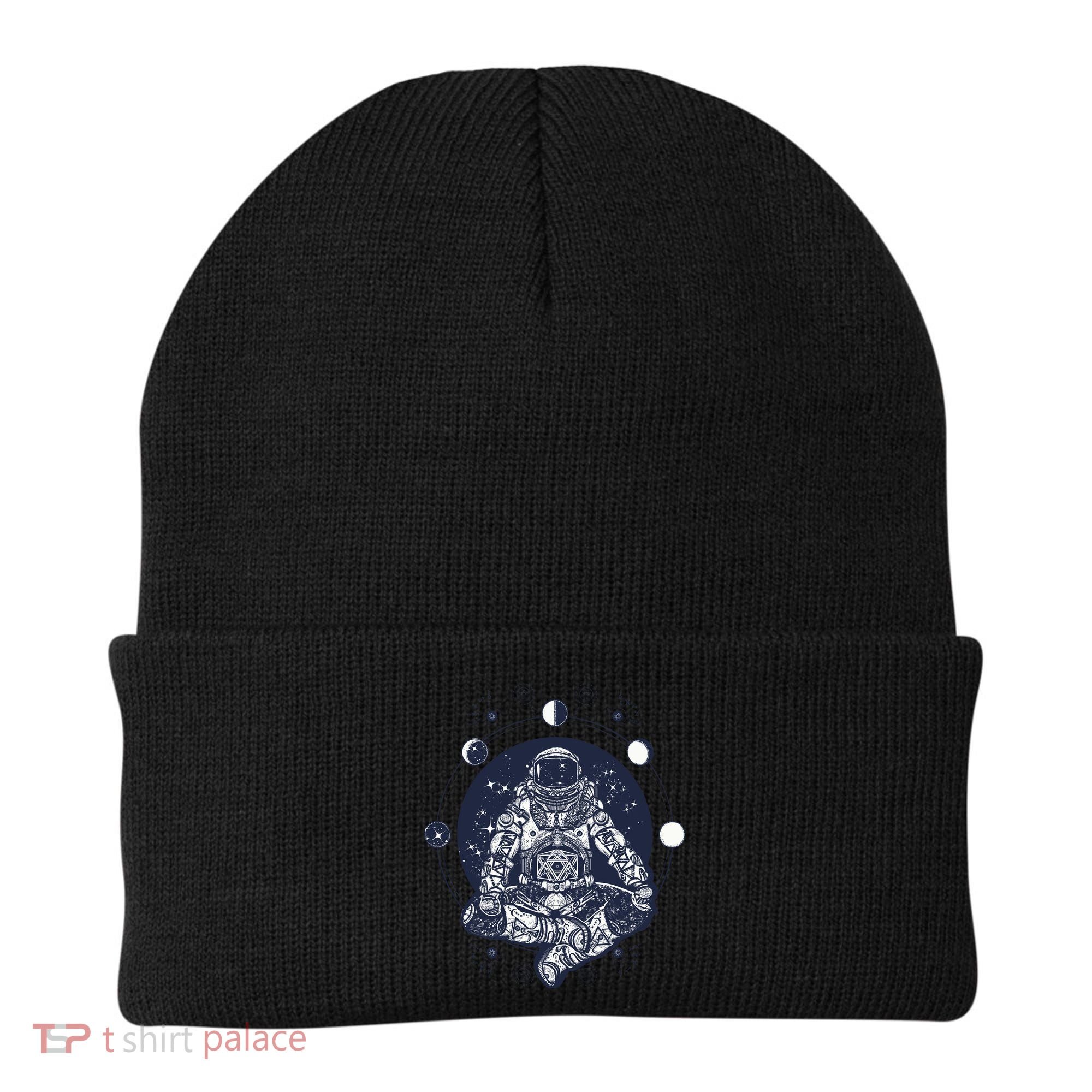 Astronaut in the lotus position Beanie