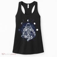 Astronaut in the lotus position Women's Tank Top thumb 0