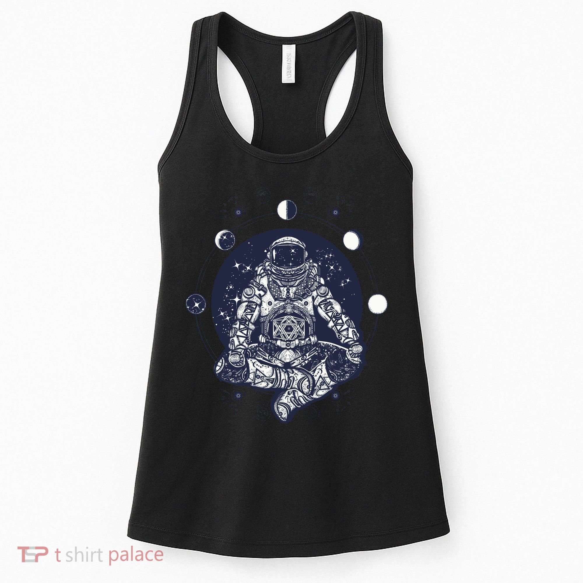 Astronaut in the lotus position Women's Tank Top