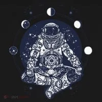 Astronaut in the lotus position Toddler Hoodie thumb 2
