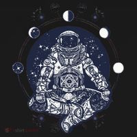Astronaut in the lotus position Tank Top thumb 6