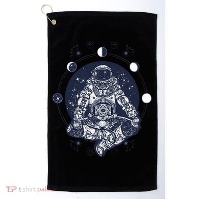 Astronaut in the lotus position Golf Towel