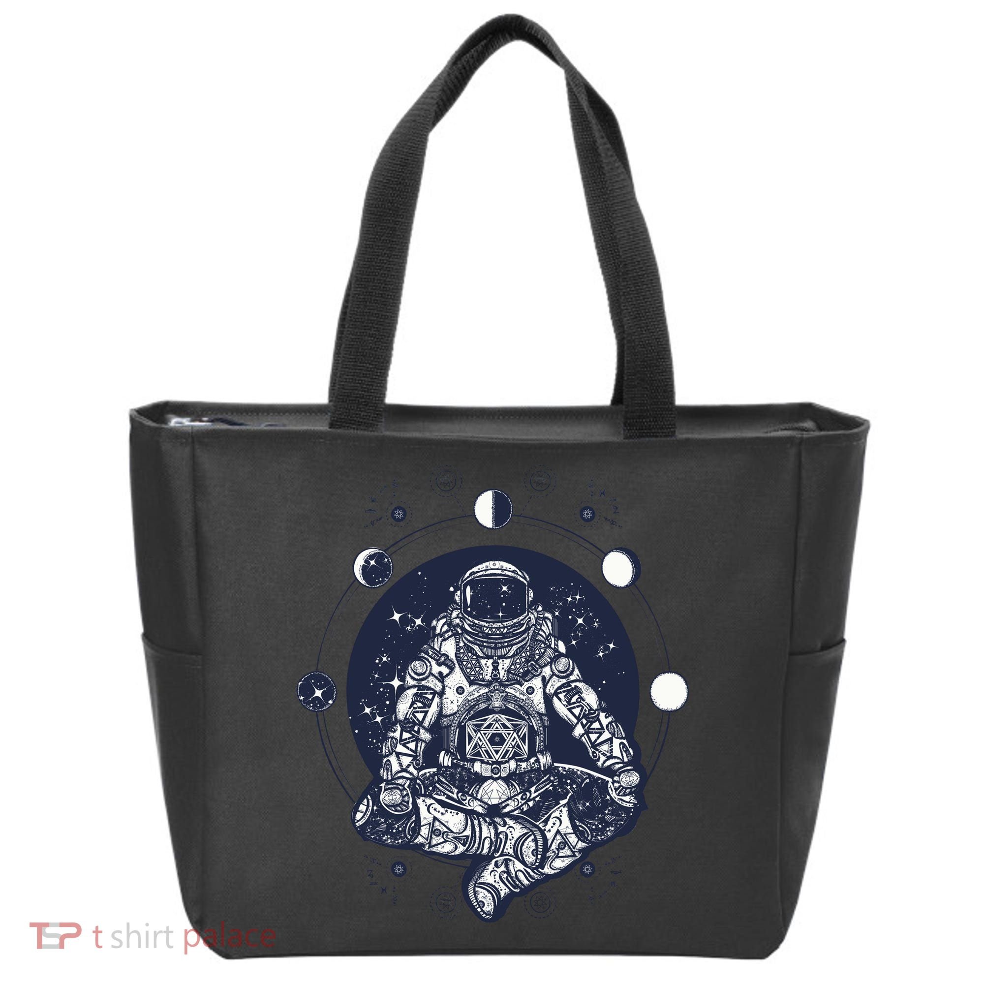 Astronaut in the lotus position Tote Bag
