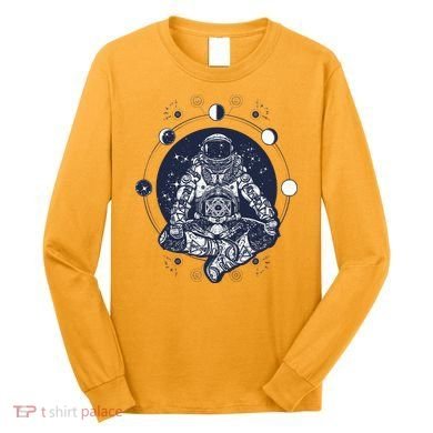 Astronaut in the lotus position Long Sleeve Shirt