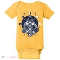 Astronaut in the lotus position Baby Bodysuit thumb 0