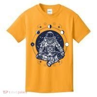 Astronaut in the lotus position Kids T-Shirt thumb 0