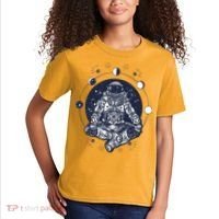 Astronaut in the lotus position Kids T-Shirt thumb 2