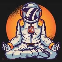 Astronaut Meditating Doggie Tank thumb 4